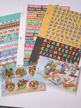 ☀️Disney Tropical Sticker Sheets from Scrapbook
